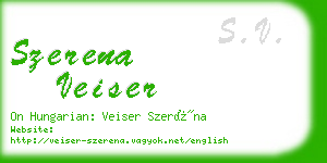 szerena veiser business card